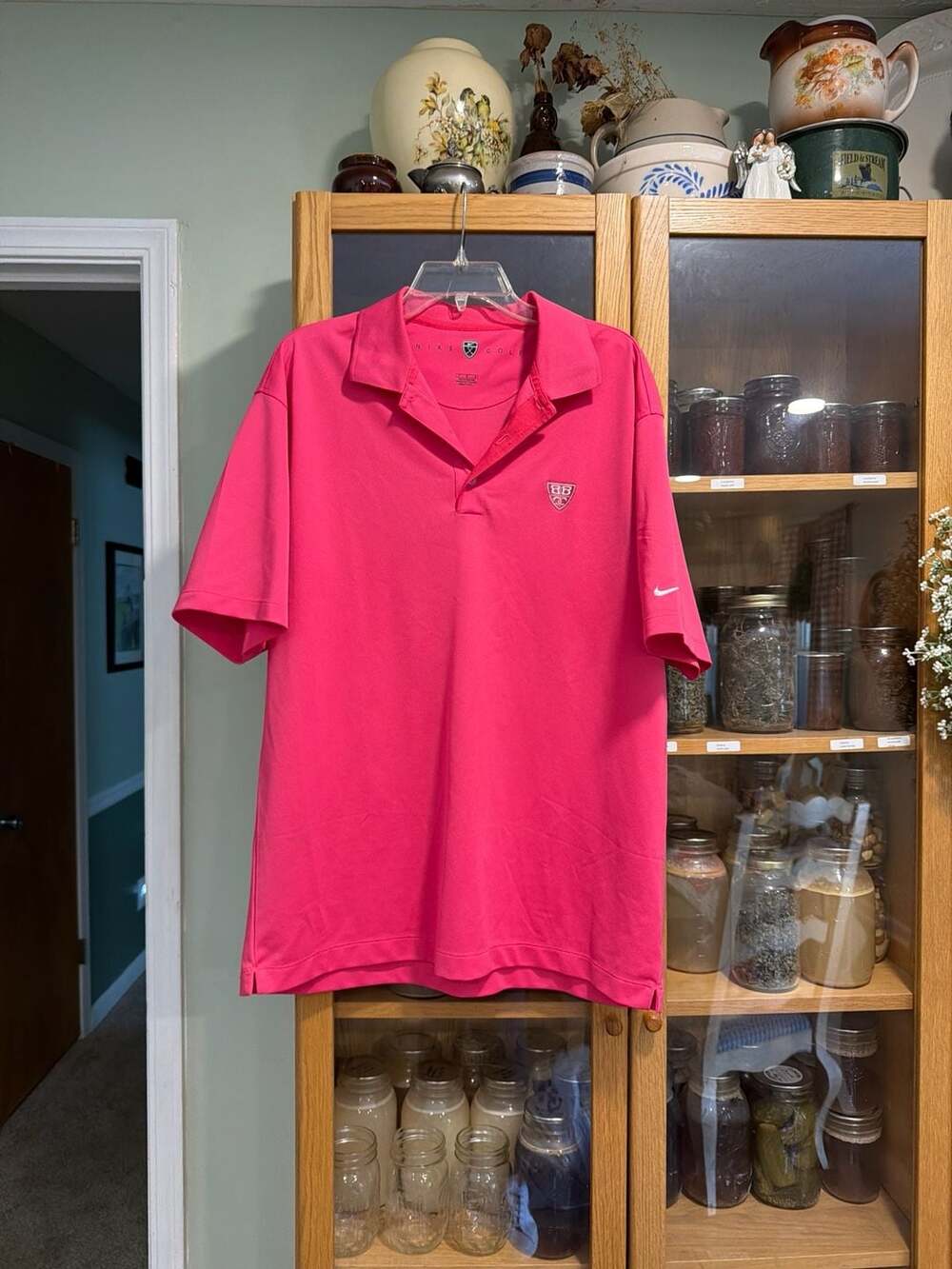 Nike Golf Men's Joe Bonamassa Micro Pique 2.0 Pink Polo Shirt Size Large